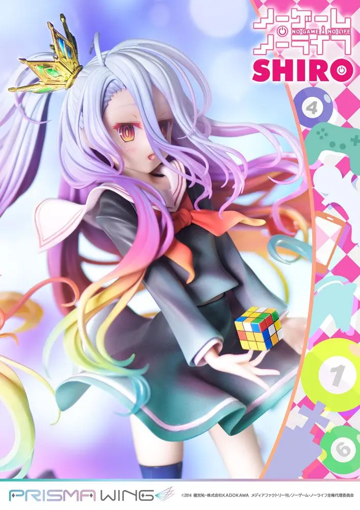 No Game No Life Prisma Wing PVC Statue 1/7 Shiro 27 cm product photo