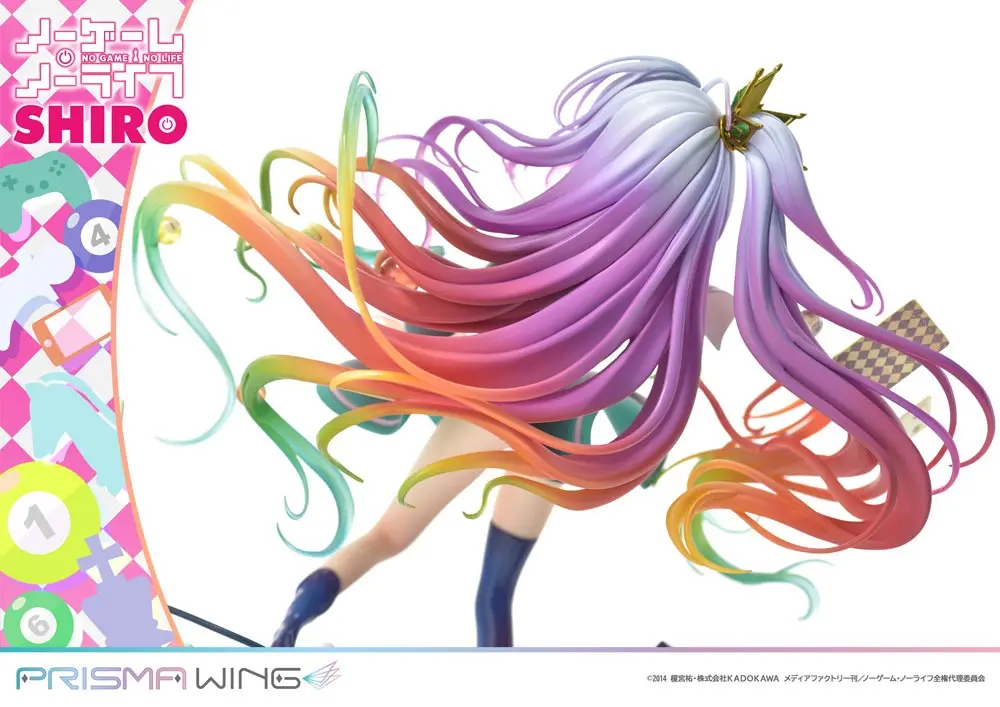 No Game No Life Prisma Wing PVC Statue 1/7 Shiro 27 cm product photo