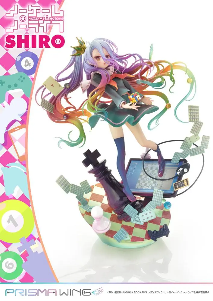 No Game No Life Prisma Wing PVC Statue 1/7 Shiro 27 cm product photo