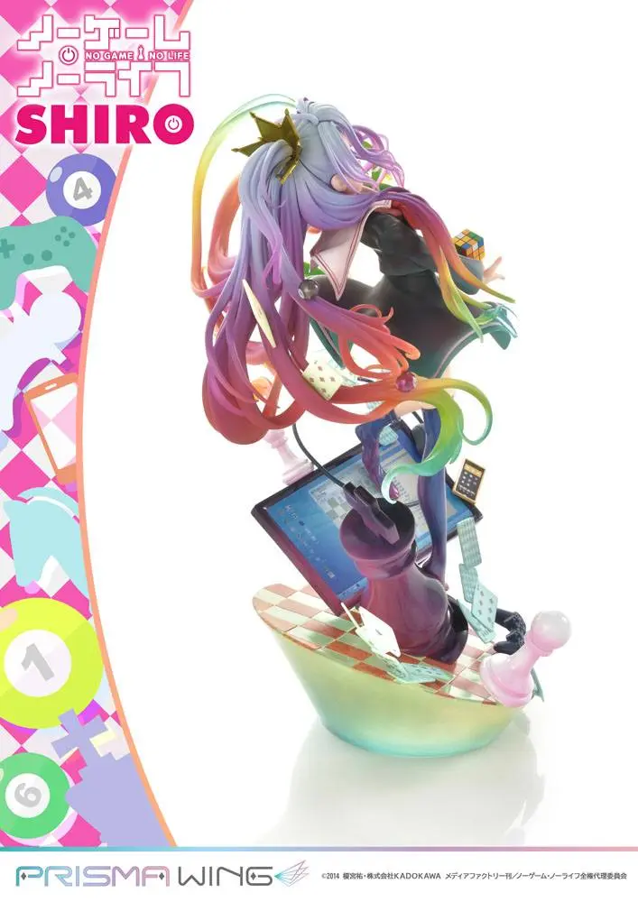 No Game No Life Prisma Wing PVC Statue 1/7 Shiro 27 cm product photo