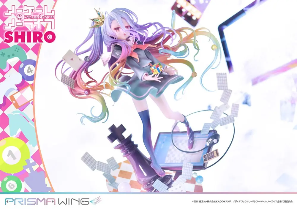 No Game No Life Prisma Wing PVC Statue 1/7 Shiro 27 cm product photo