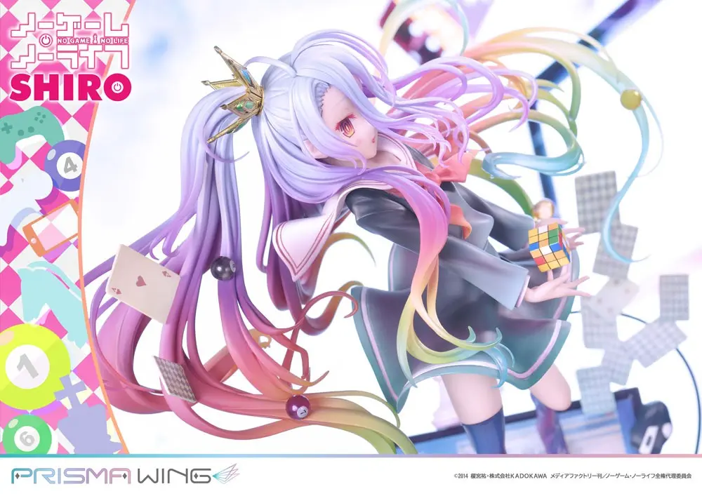 No Game No Life Prisma Wing PVC Statue 1/7 Shiro 27 cm product photo