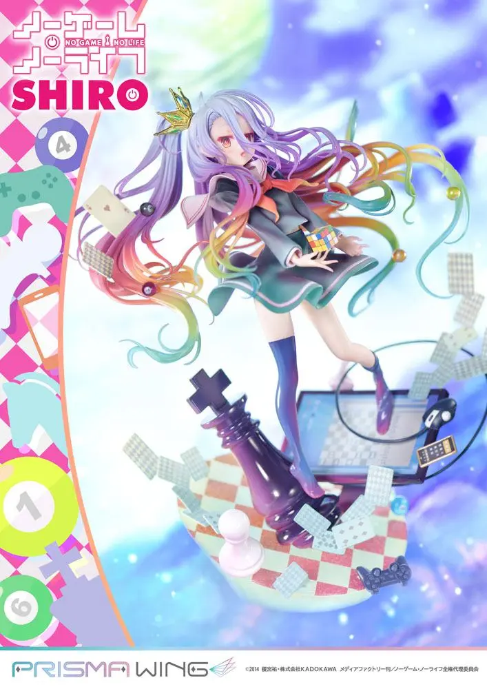 No Game No Life Prisma Wing PVC Statue 1/7 Shiro 27 cm product photo