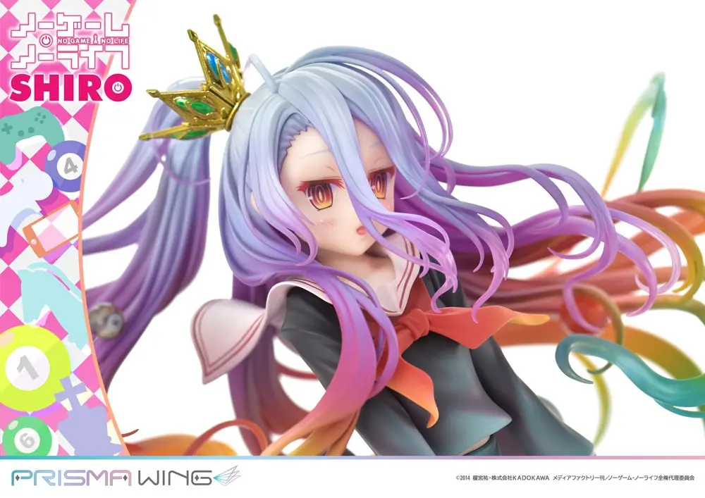 No Game No Life Prisma Wing PVC Statue 1/7 Shiro 27 cm product photo