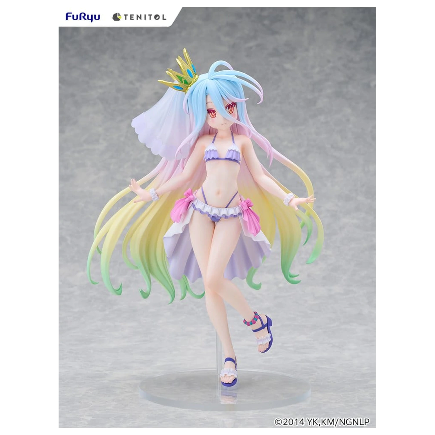 No Game No Life Tenitol Tall PVC Figure Shiro swimwear dress Ver. 29 cm product photo