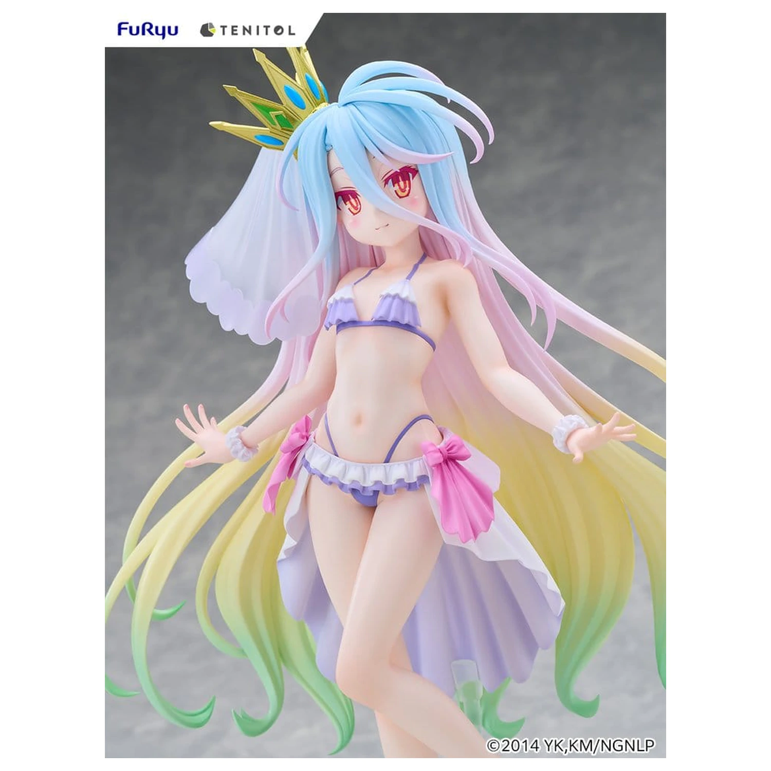 No Game No Life Tenitol Tall PVC Figure Shiro swimwear dress Ver. 29 cm product photo
