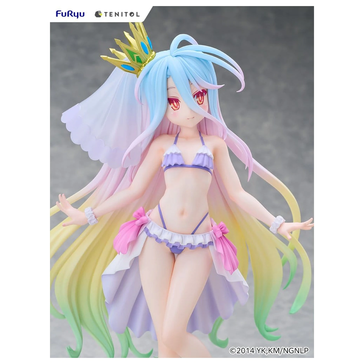No Game No Life Tenitol Tall PVC Figure Shiro swimwear dress Ver. 29 cm product photo