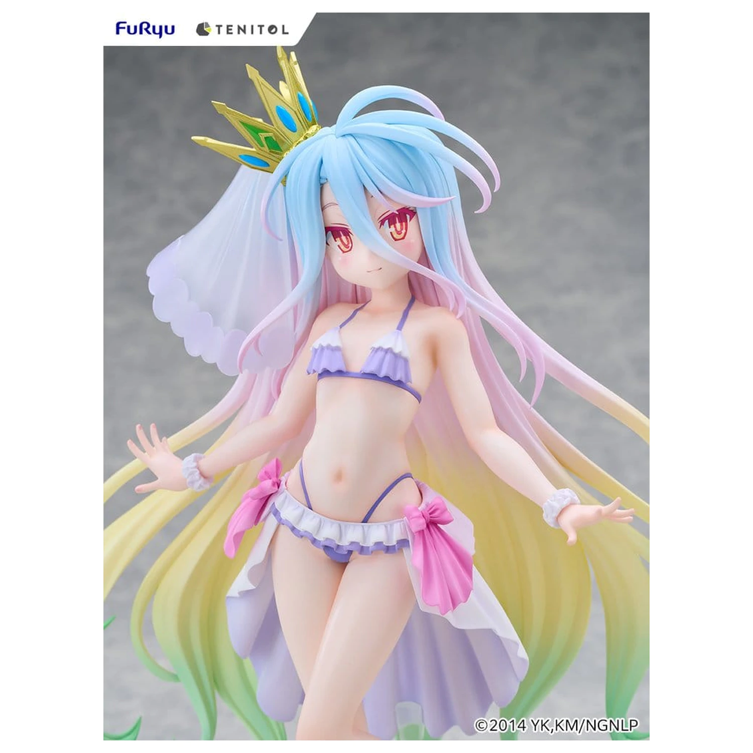 No Game No Life Tenitol Tall PVC Figure Shiro swimwear dress Ver. 29 cm product photo