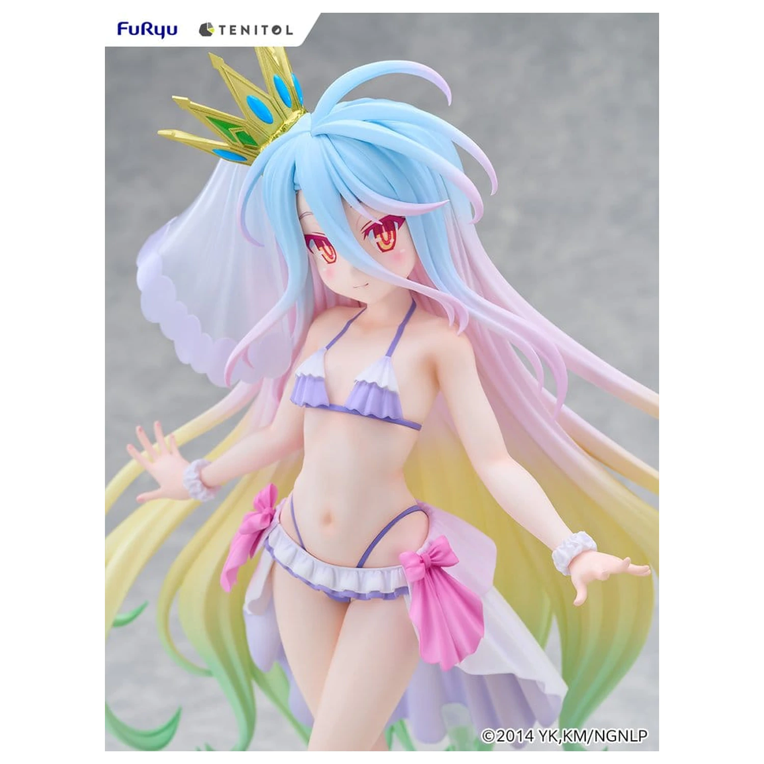 No Game No Life Tenitol Tall PVC Figure Shiro swimwear dress Ver. 29 cm product photo
