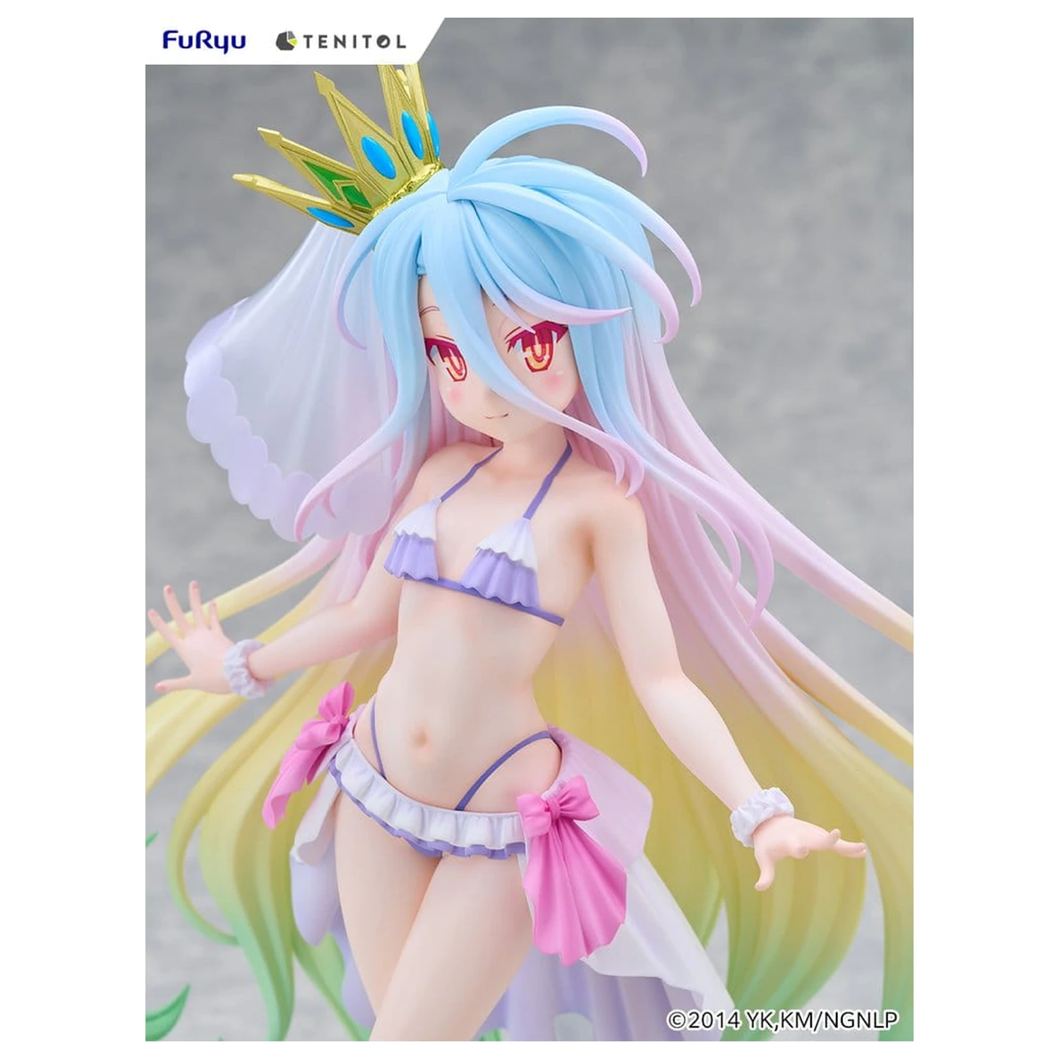 No Game No Life Tenitol Tall PVC Figure Shiro swimwear dress Ver. 29 cm product photo