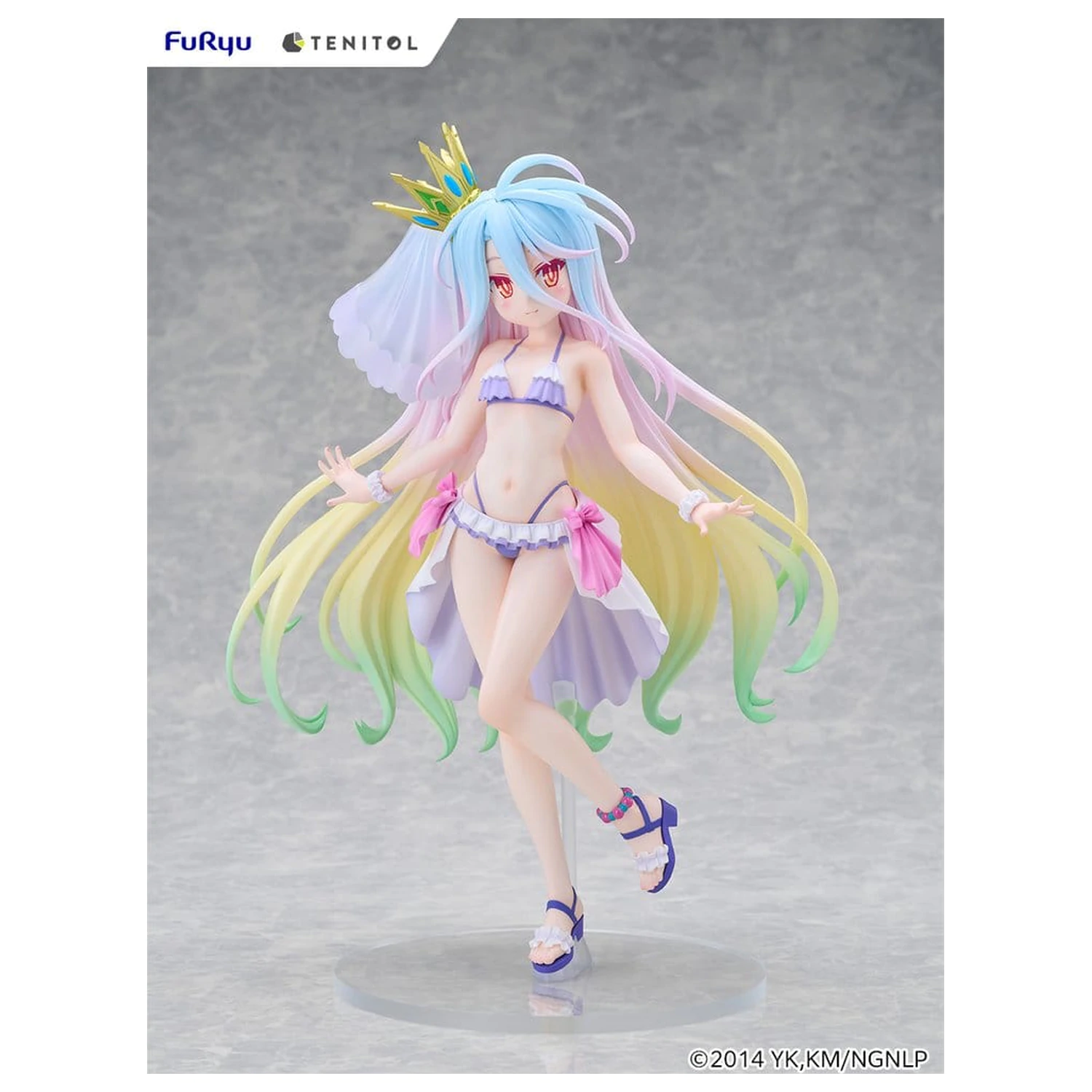 No Game No Life Tenitol Tall PVC Figure Shiro swimwear dress Ver. 29 cm product photo