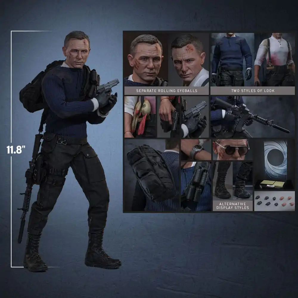 No Time To Die Movie Masterpiece Action Figure 1/6 James Bond (Commando Outfit) Hot Toys Exclusive 30 cm product photo