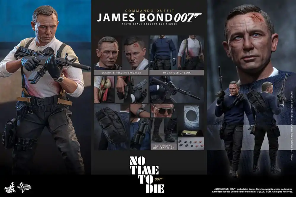 No Time To Die Movie Masterpiece Action Figure 1/6 James Bond (Commando Outfit) Hot Toys Exclusive 30 cm product photo