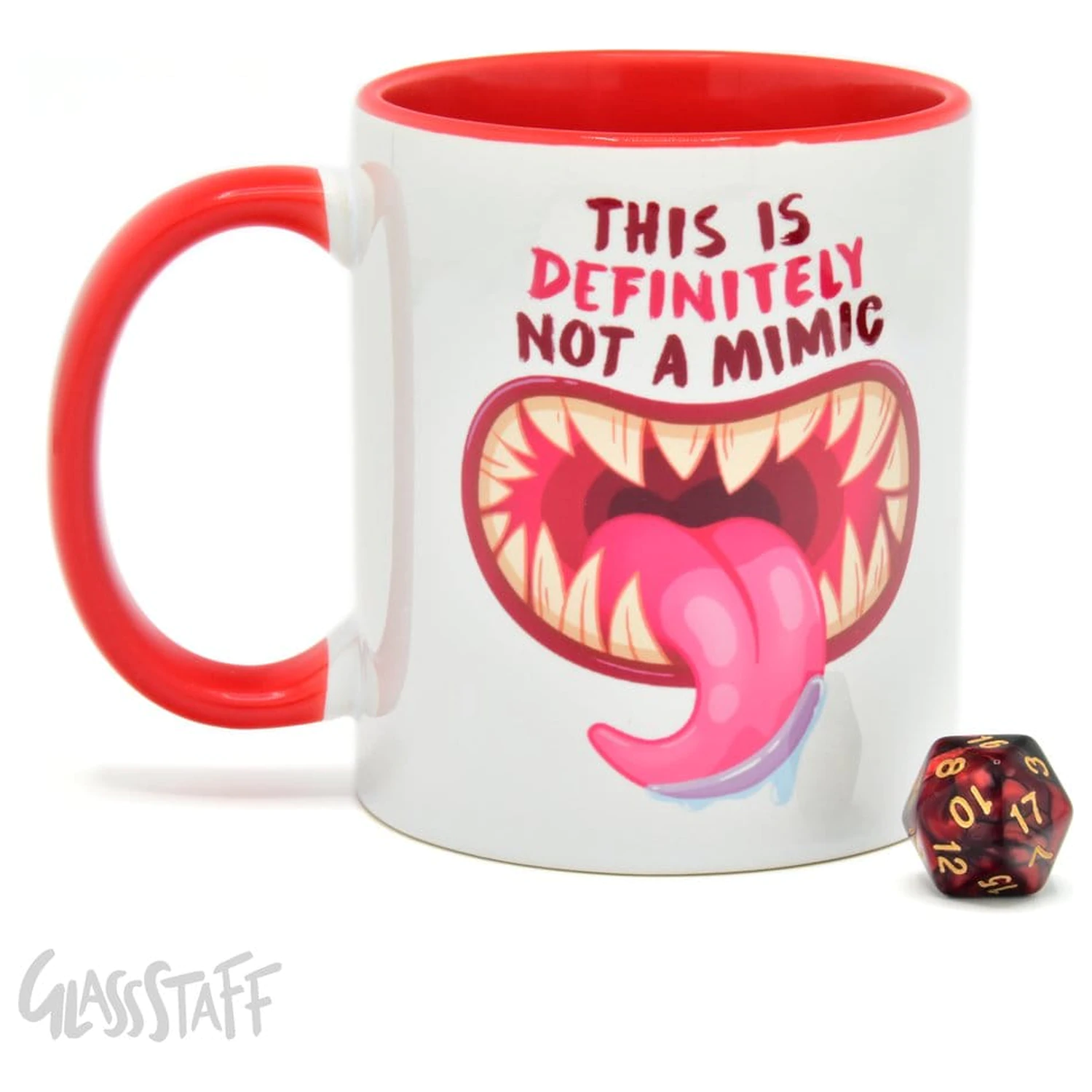 Not a Mimic Gift Set Mug & Dice D20 product photo