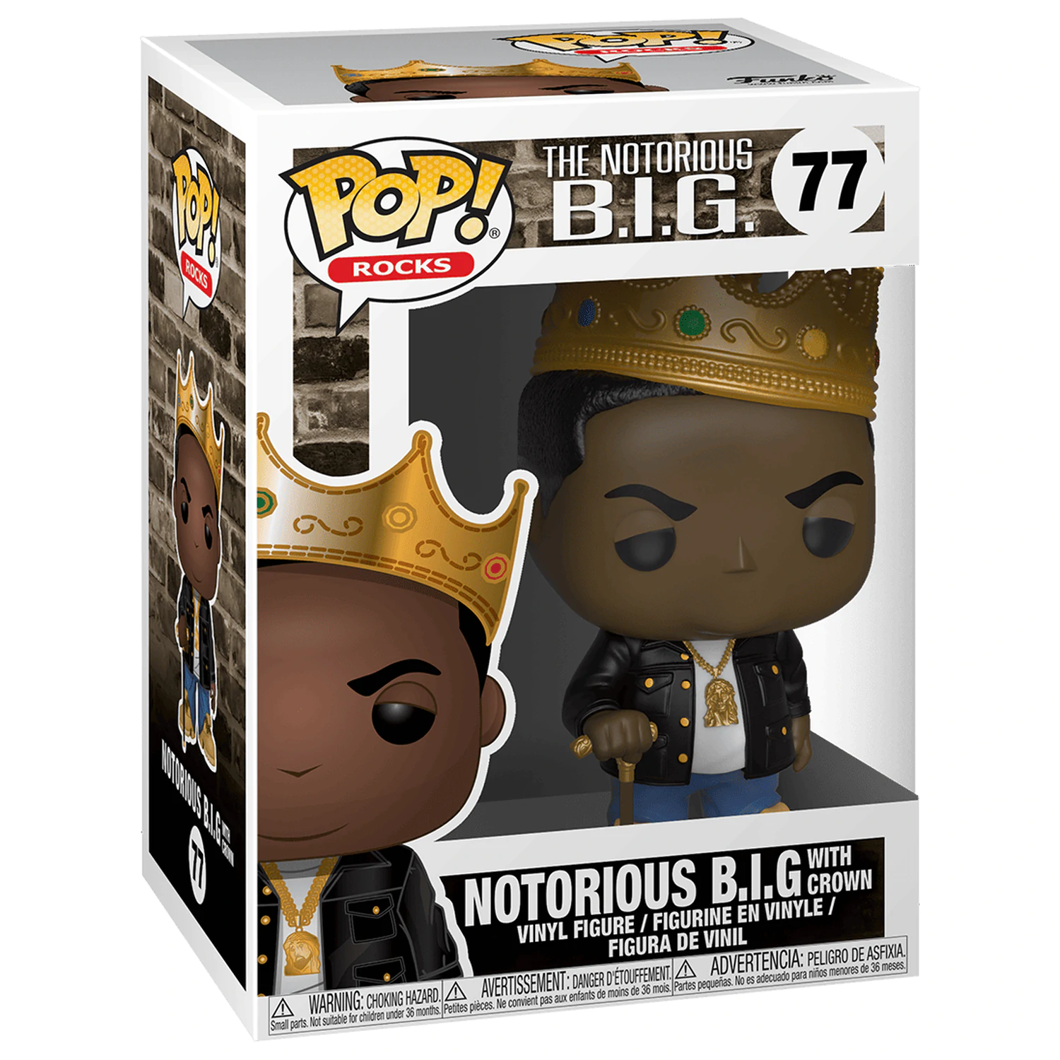 Notorious B.I.G. POP! Rocks Vinyl Figure Notorious B.I.G. with Crown 9 cm product photo