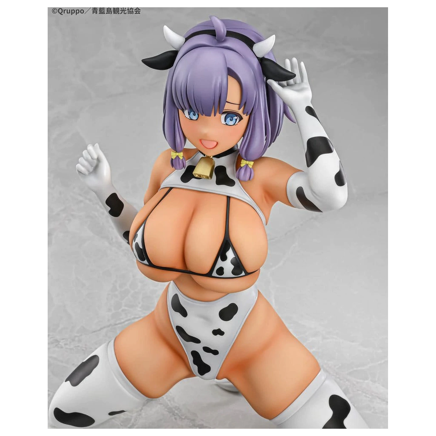 Nukitashi The Animation PVC Statue 1/5 Misaki Hotori Cow print costume Tanned Ver. 22 cm  product photo