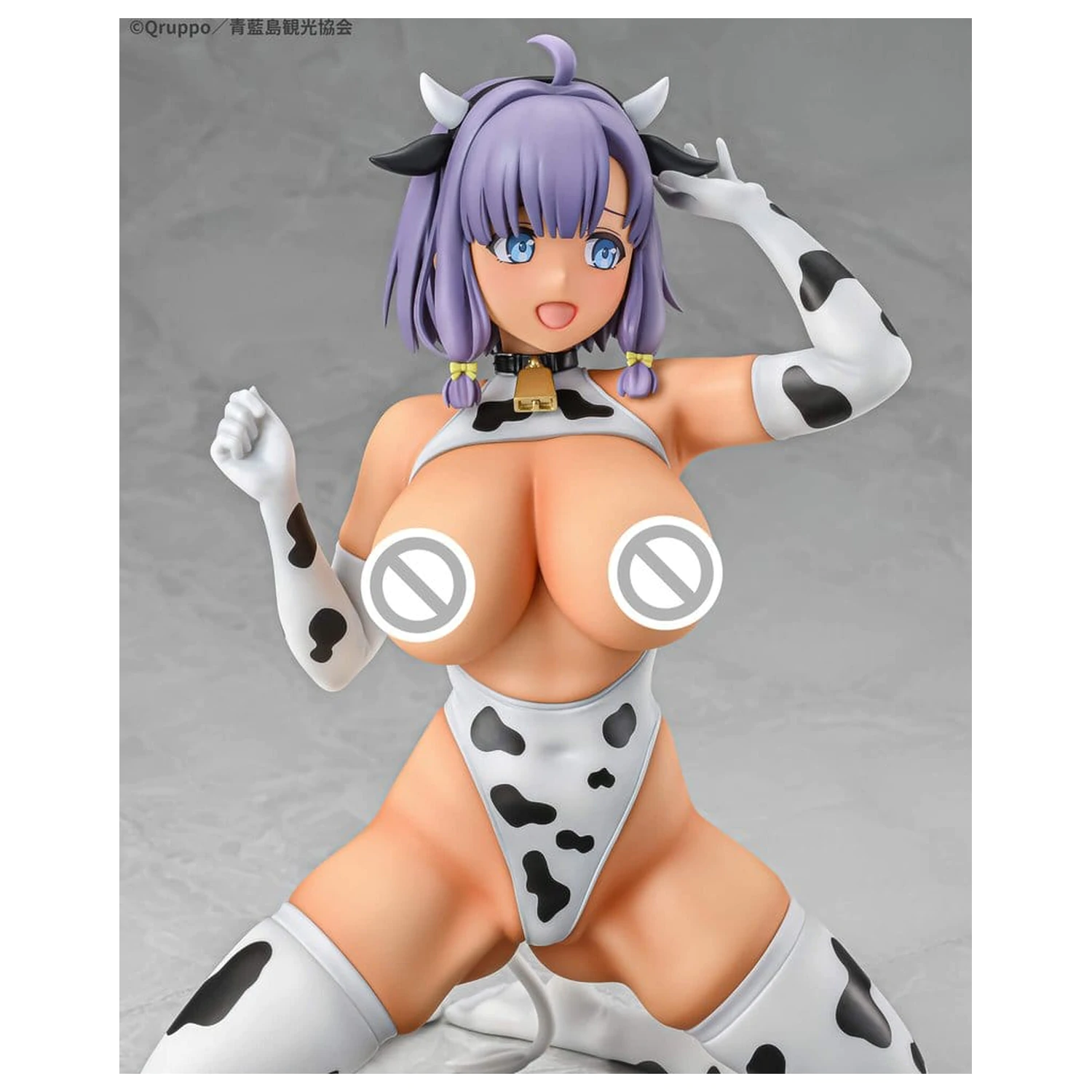 Nukitashi The Animation PVC Statue 1/5 Misaki Hotori Cow print costume Tanned Ver. 22 cm  product photo