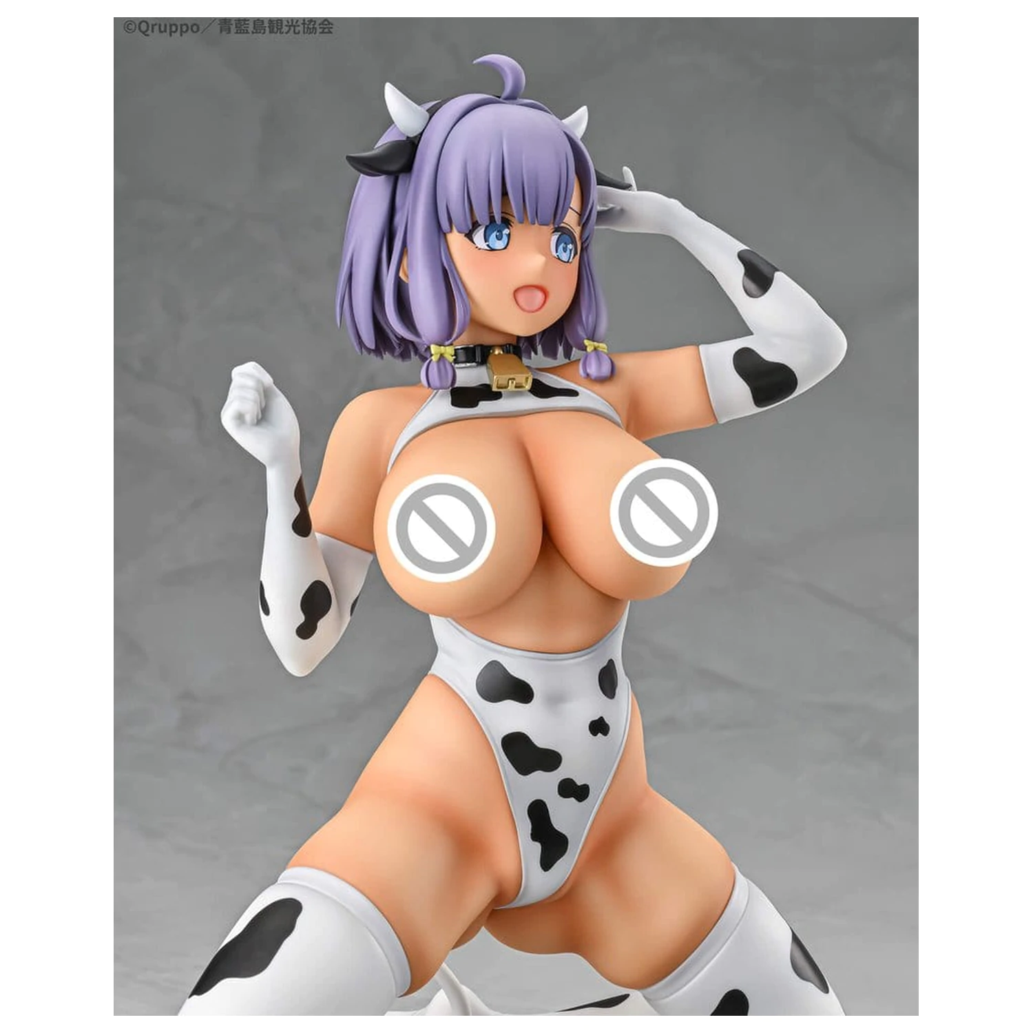 Nukitashi The Animation PVC Statue 1/5 Misaki Hotori Cow print costume Tanned Ver. 22 cm  product photo