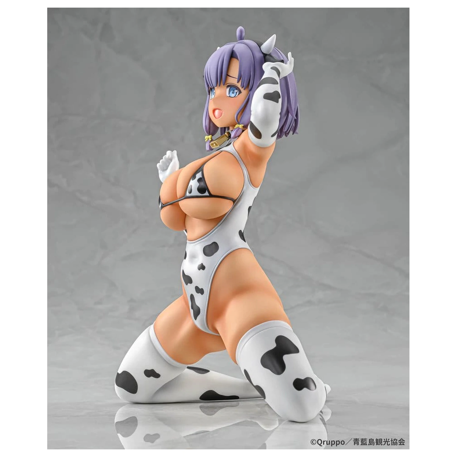 Nukitashi The Animation PVC Statue 1/5 Misaki Hotori Cow print costume Tanned Ver. 22 cm  product photo