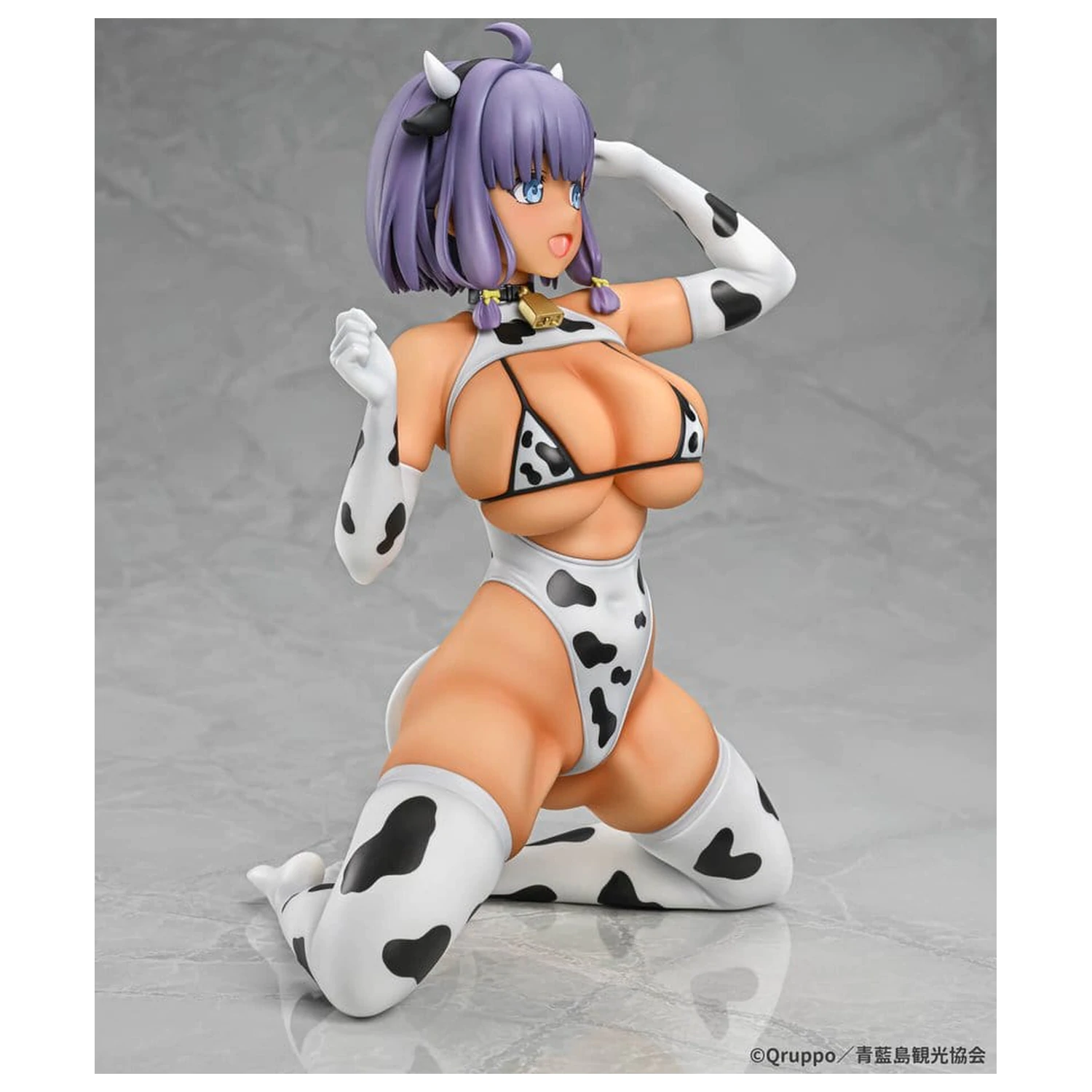 Nukitashi The Animation PVC Statue 1/5 Misaki Hotori Cow print costume Tanned Ver. 22 cm  product photo