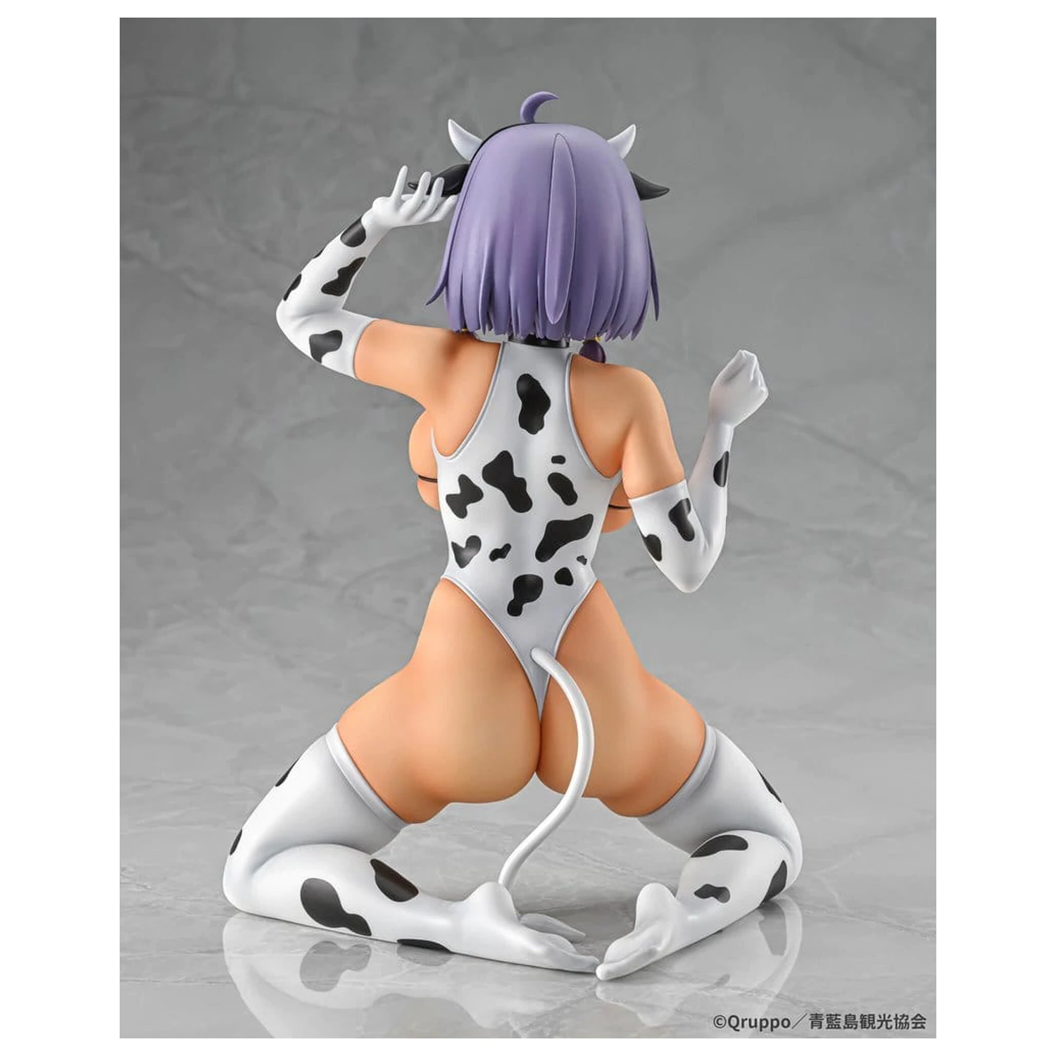 Nukitashi The Animation PVC Statue 1/5 Misaki Hotori Cow print costume Tanned Ver. 22 cm  product photo