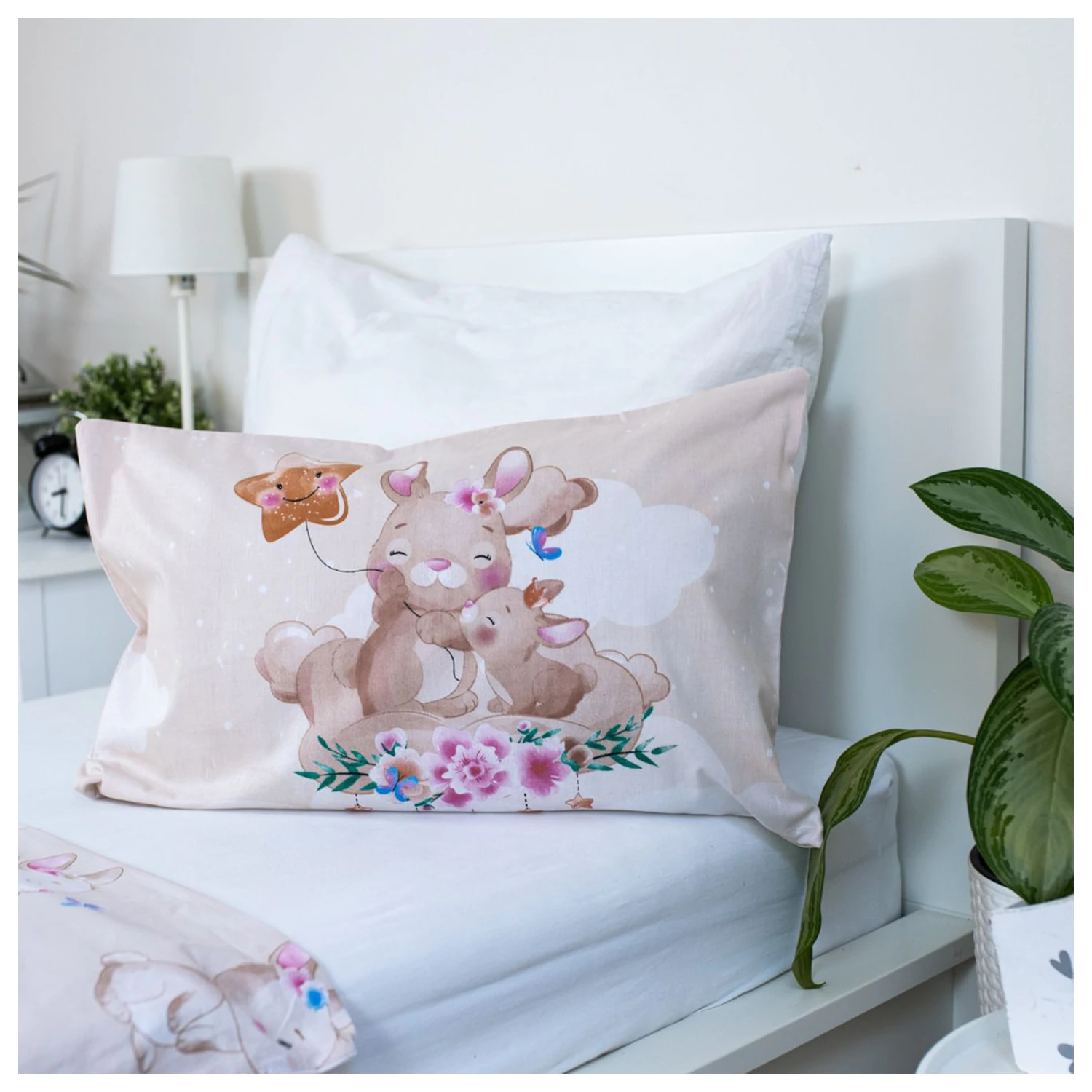Bunny Star children's, preschool duvet cover product photo