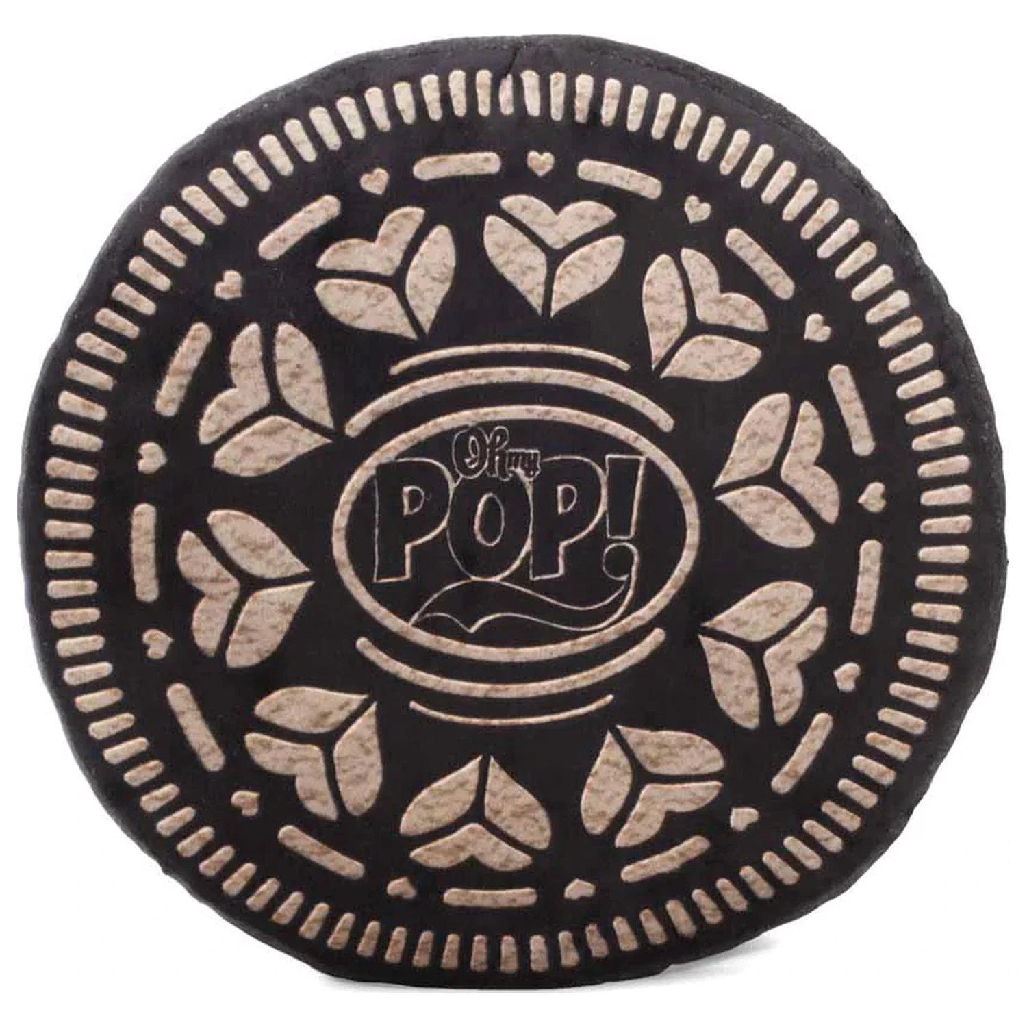 OH MY POP! Black Cookie Cushion Shaped product photo