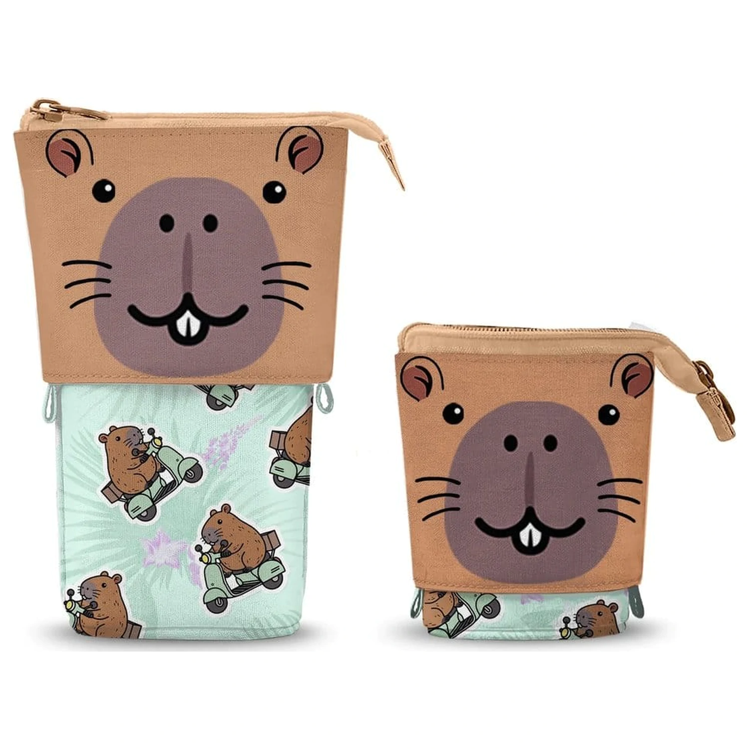 Oh My Pop! Cute Pencil case Capybara Green product photo