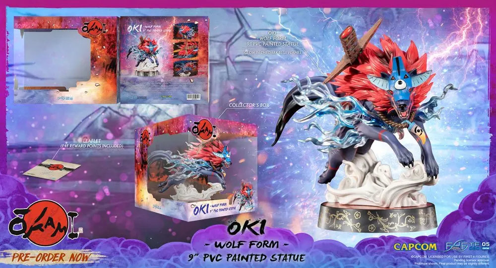 Okami PVC Statue Oki (Wolf Form) 21 cm product photo