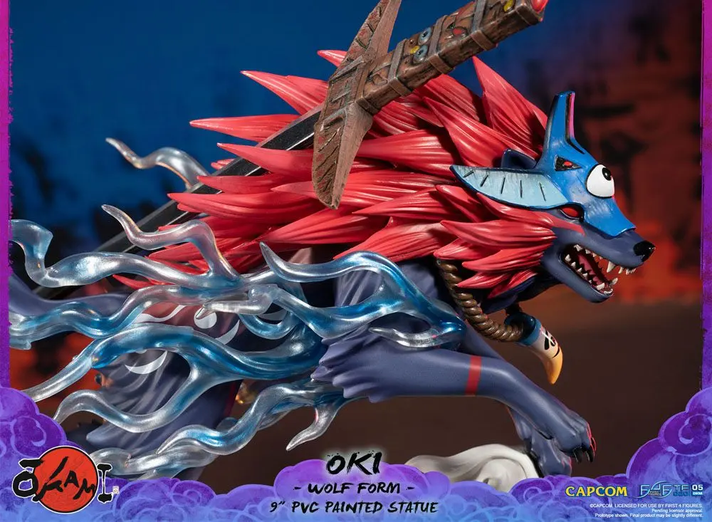 Okami PVC Statue Oki (Wolf Form) 21 cm product photo