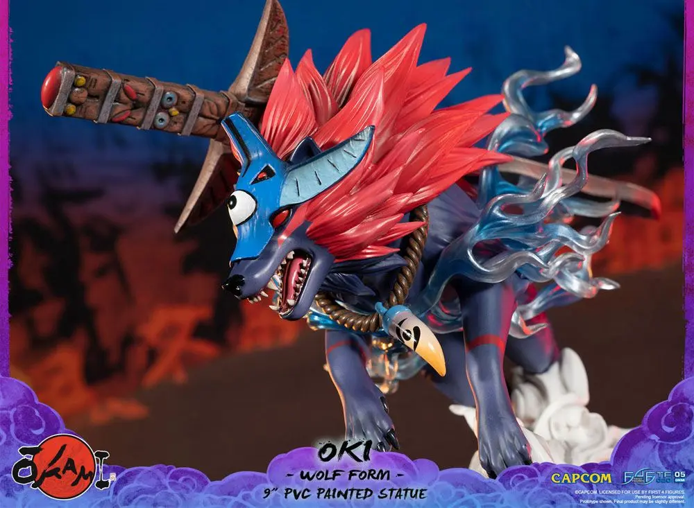 Okami PVC Statue Oki (Wolf Form) 21 cm product photo
