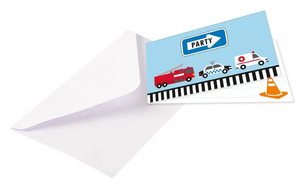 On the Road Party Invitation 8 pcs product photo