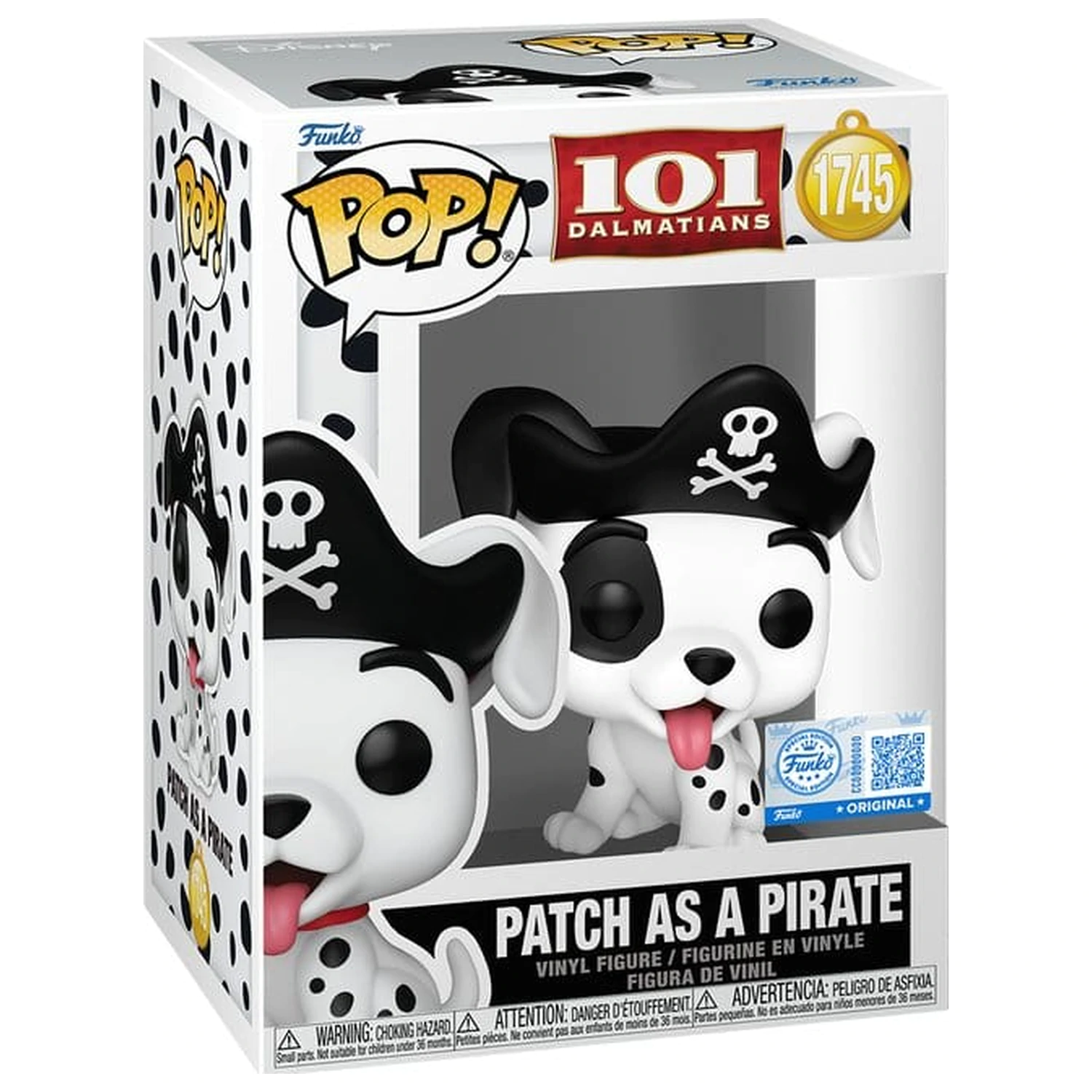 One Hundred and One Dalmatians Funko POP! Disney Vinyl Figure Patch (Pirate Costume) 9 cm product photo