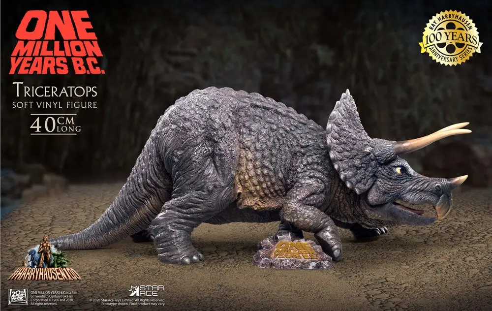 One Million Years B.C. Soft Vinyl Statue Triceratops 40 cm product photo
