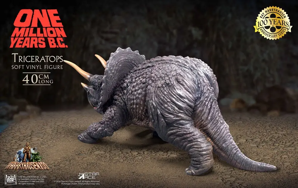 One Million Years B.C. Soft Vinyl Statue Triceratops 40 cm product photo