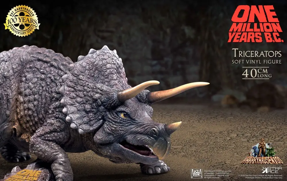 One Million Years B.C. Soft Vinyl Statue Triceratops 40 cm product photo