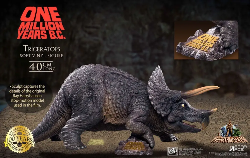 One Million Years B.C. Soft Vinyl Statue Triceratops 40 cm product photo