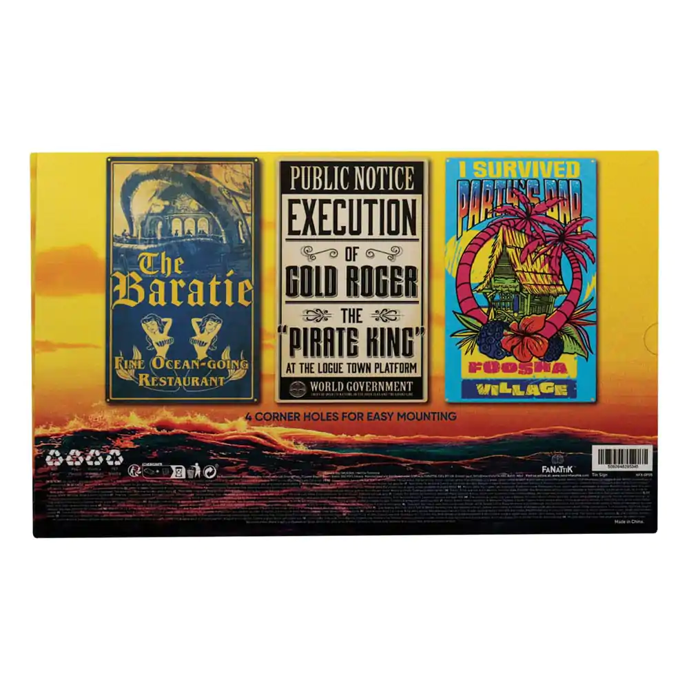 One Piece Tin Signs 3 Pack product photo