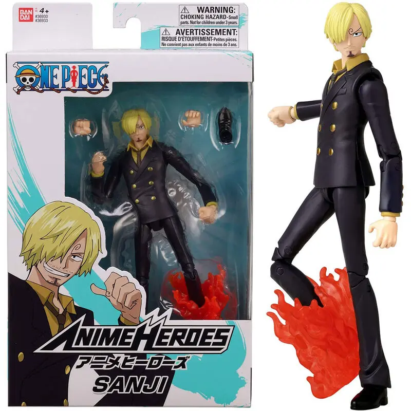 One Piece Anime Heroes Monkey Sanji figure 16cm product photo