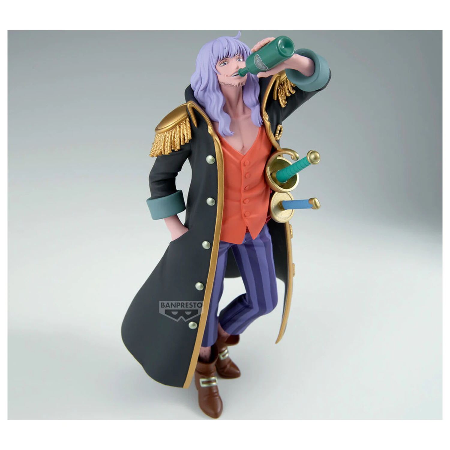 One Piece Battle Record Collection Captain John figure 21cm product photo