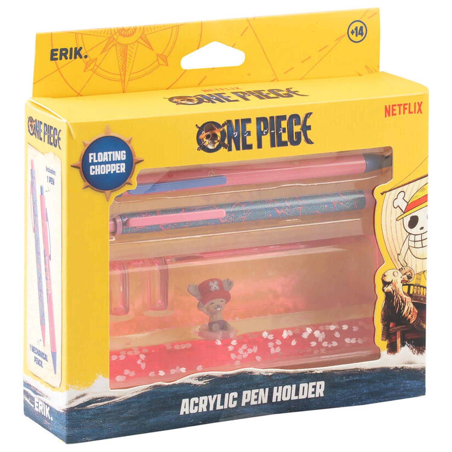 One Piece Chopper set of pencil, pen and acrylic stand product photo