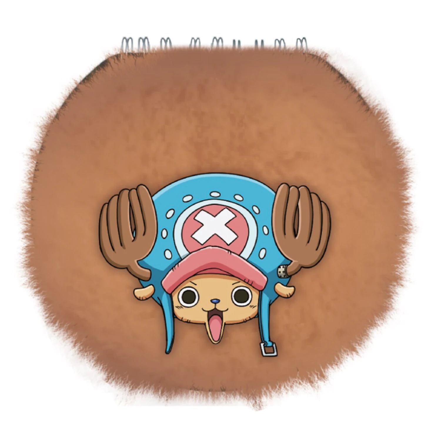 One Piece Chopper Round Fuzzy Notebook product photo