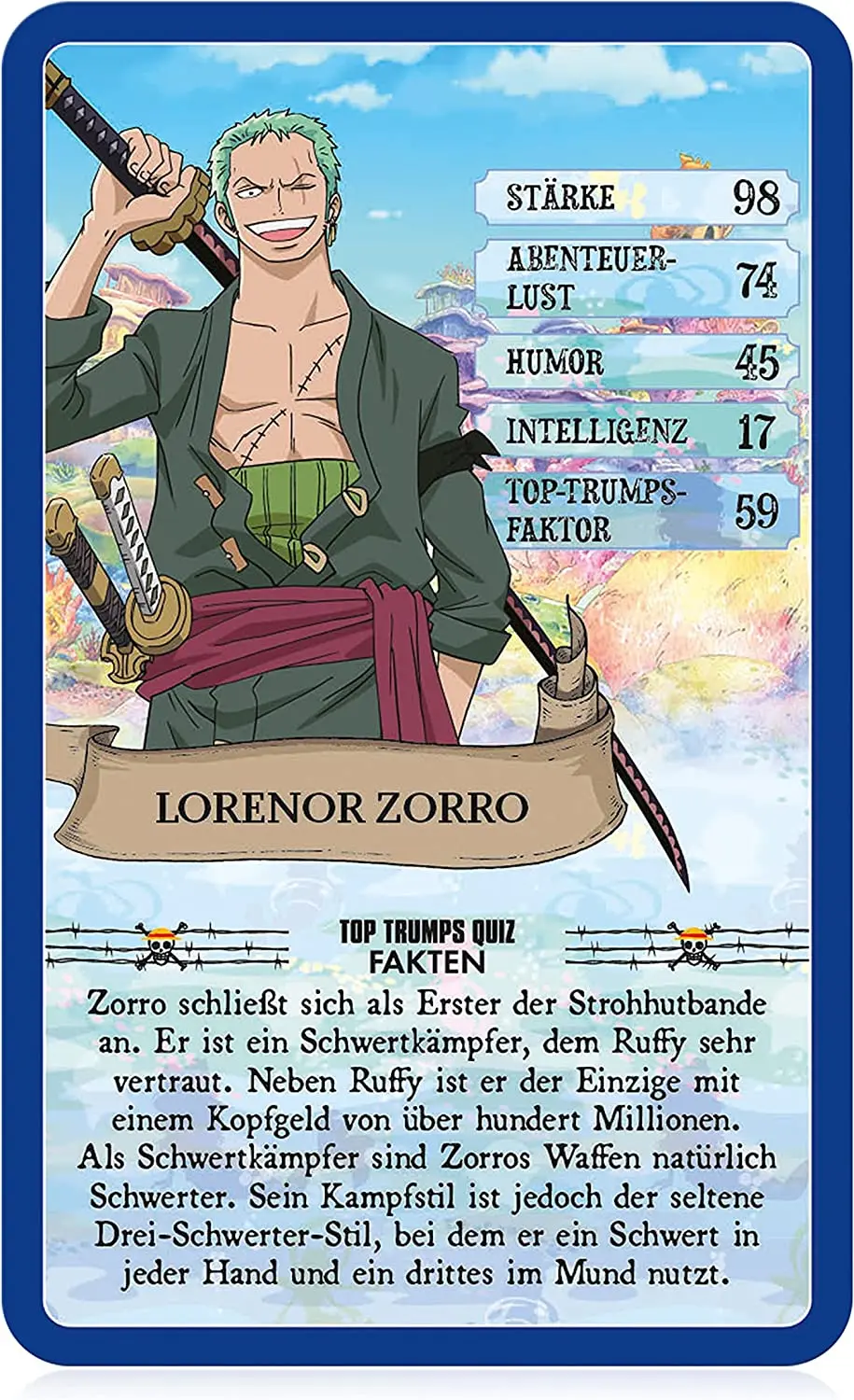 One Piece Collectables Card Game Top Trumps Quiz Collection *German Version* product photo