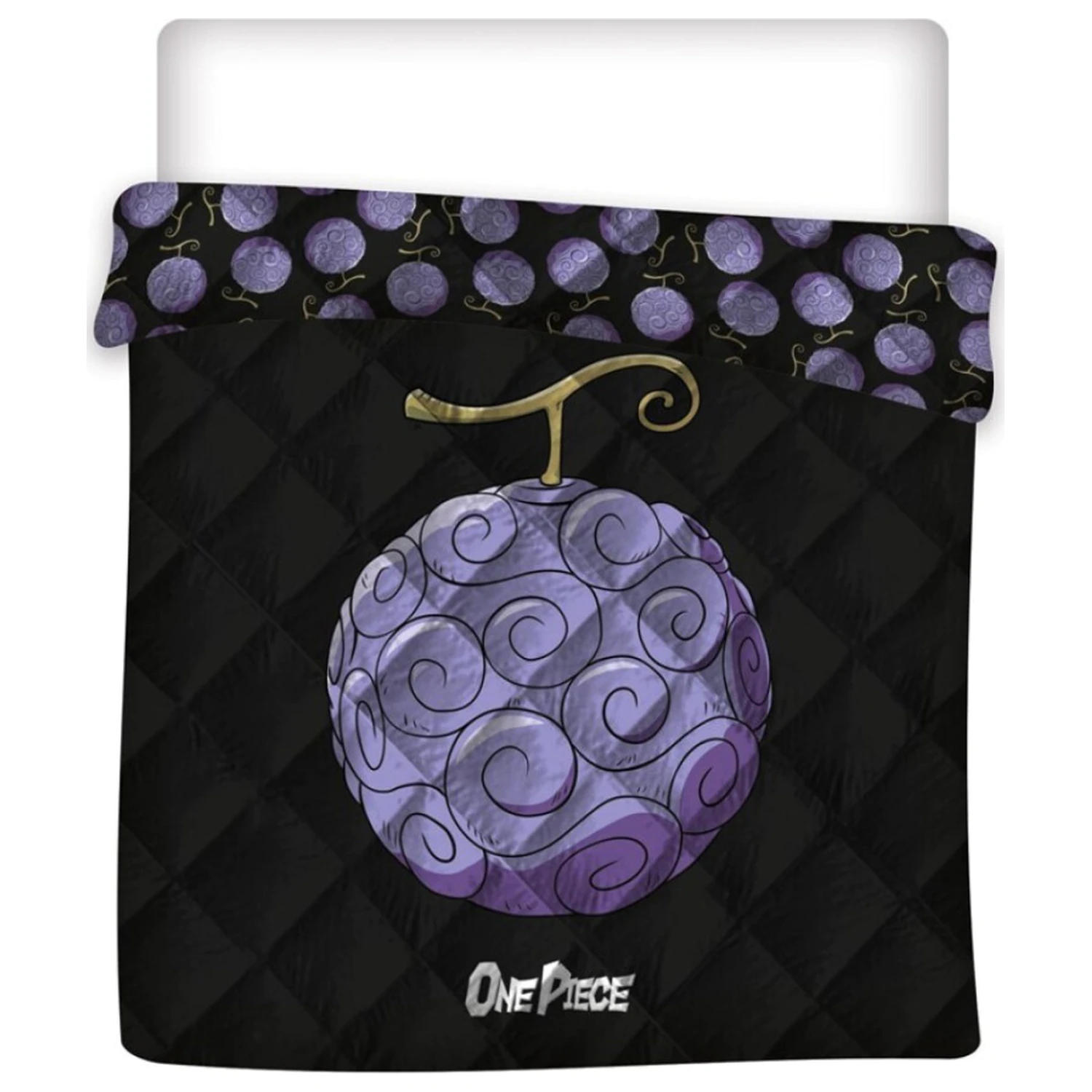 One Piece Devil Fruit Quilted Bedspread product photo