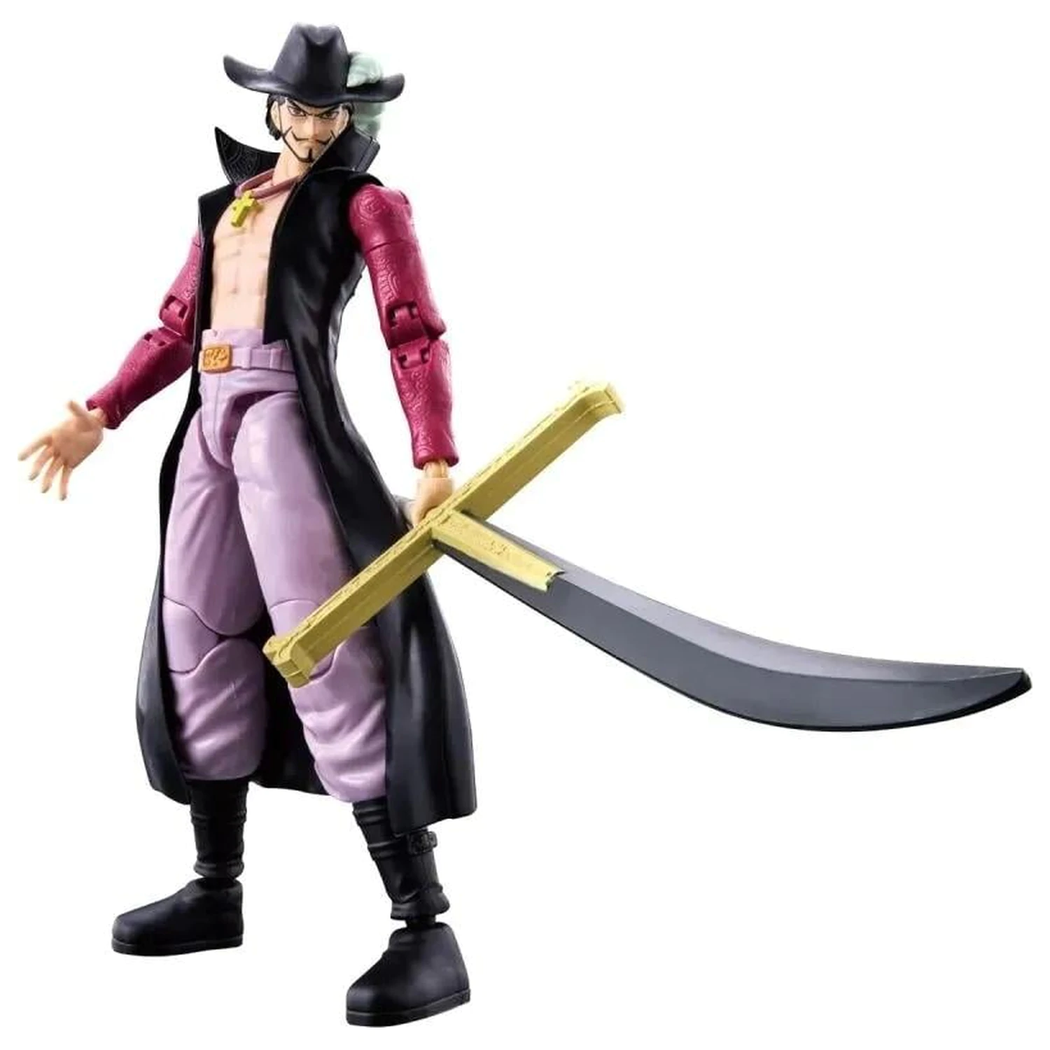 One Piece Dracule Mihawk Figure Anime Heroes 17cm product photo