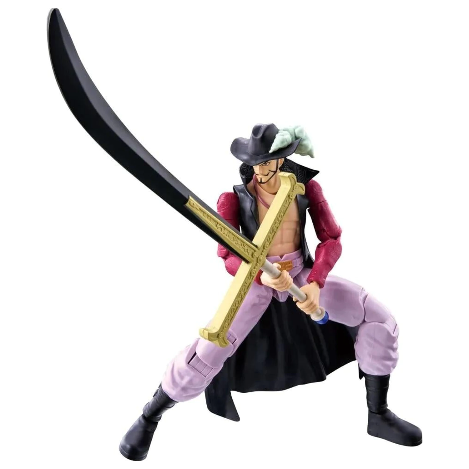 One Piece Dracule Mihawk Figure Anime Heroes 17cm product photo
