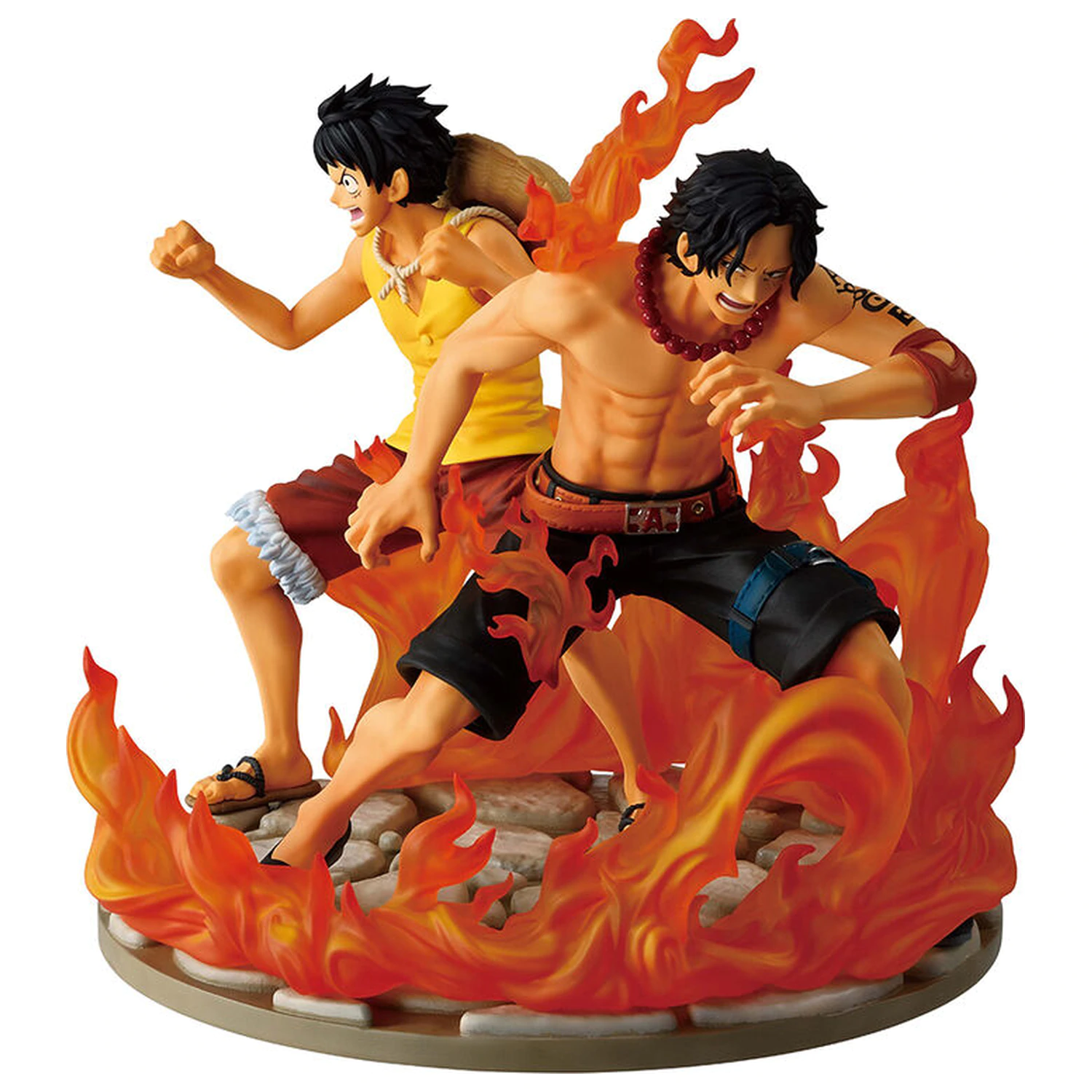 One Piece Dramatic Memories Ace & Luffy Ichibansho figure 15cm product photo