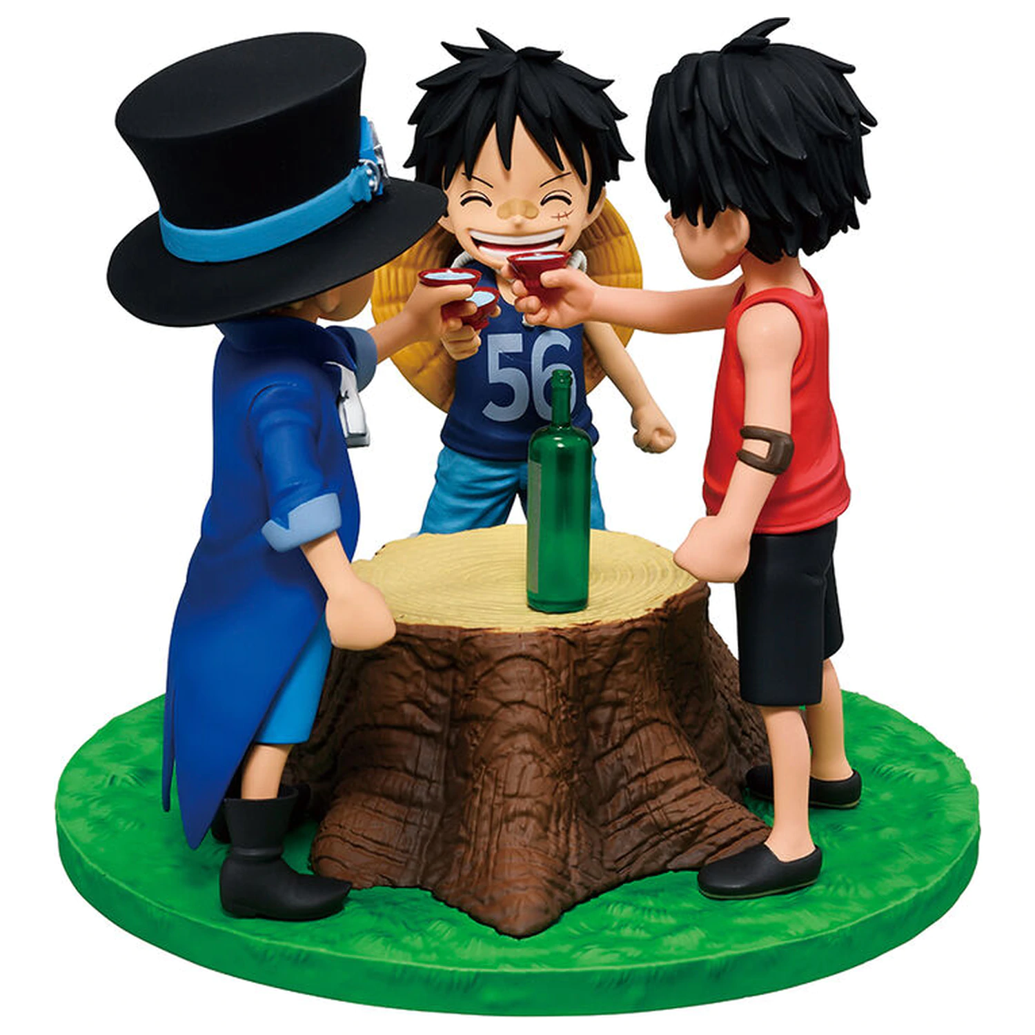 One Piece Dramatic Memories Ace & Sabo & Luffy Ichibansho figure 10cm product photo