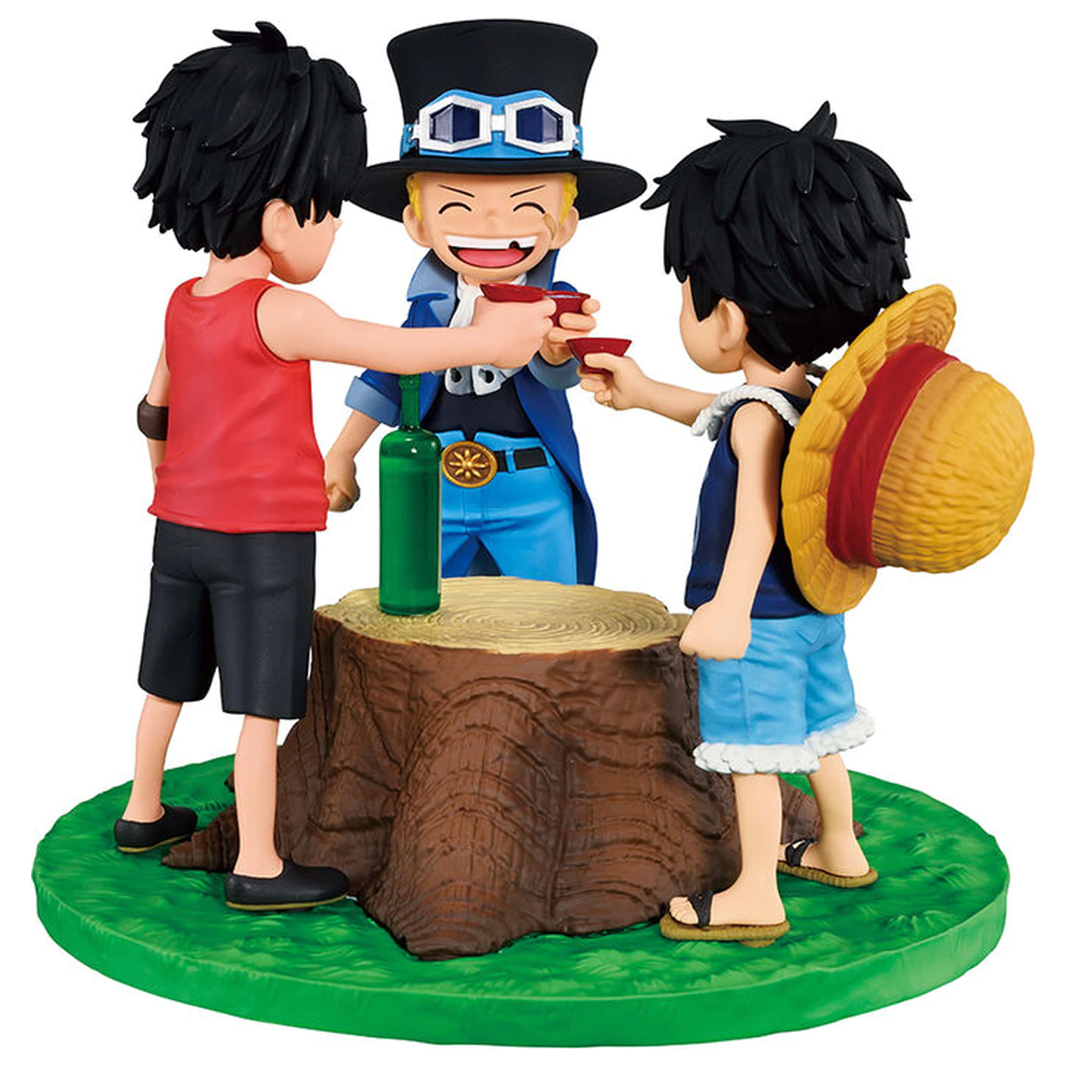 One Piece Dramatic Memories Ace & Sabo & Luffy Ichibansho figure 10cm product photo