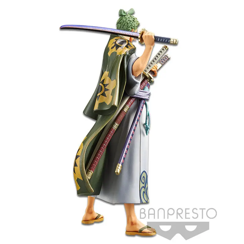 One Piece DXF Grandline Men PVC Statue Wanokuni Vol. 2 Zoro 17 cm product photo